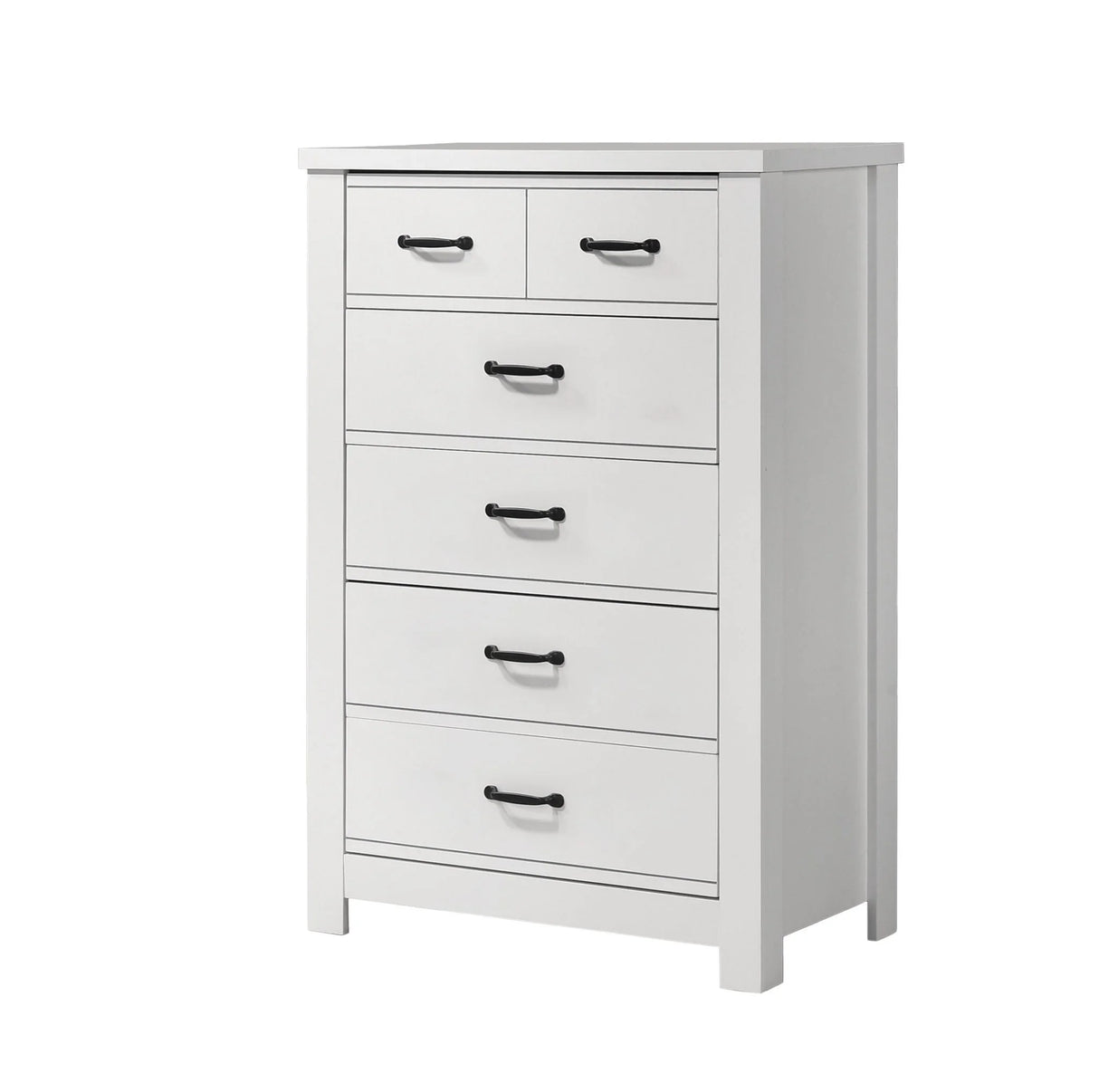 Cassini - 5 Drawer Chest - White - Furniture Home Direct