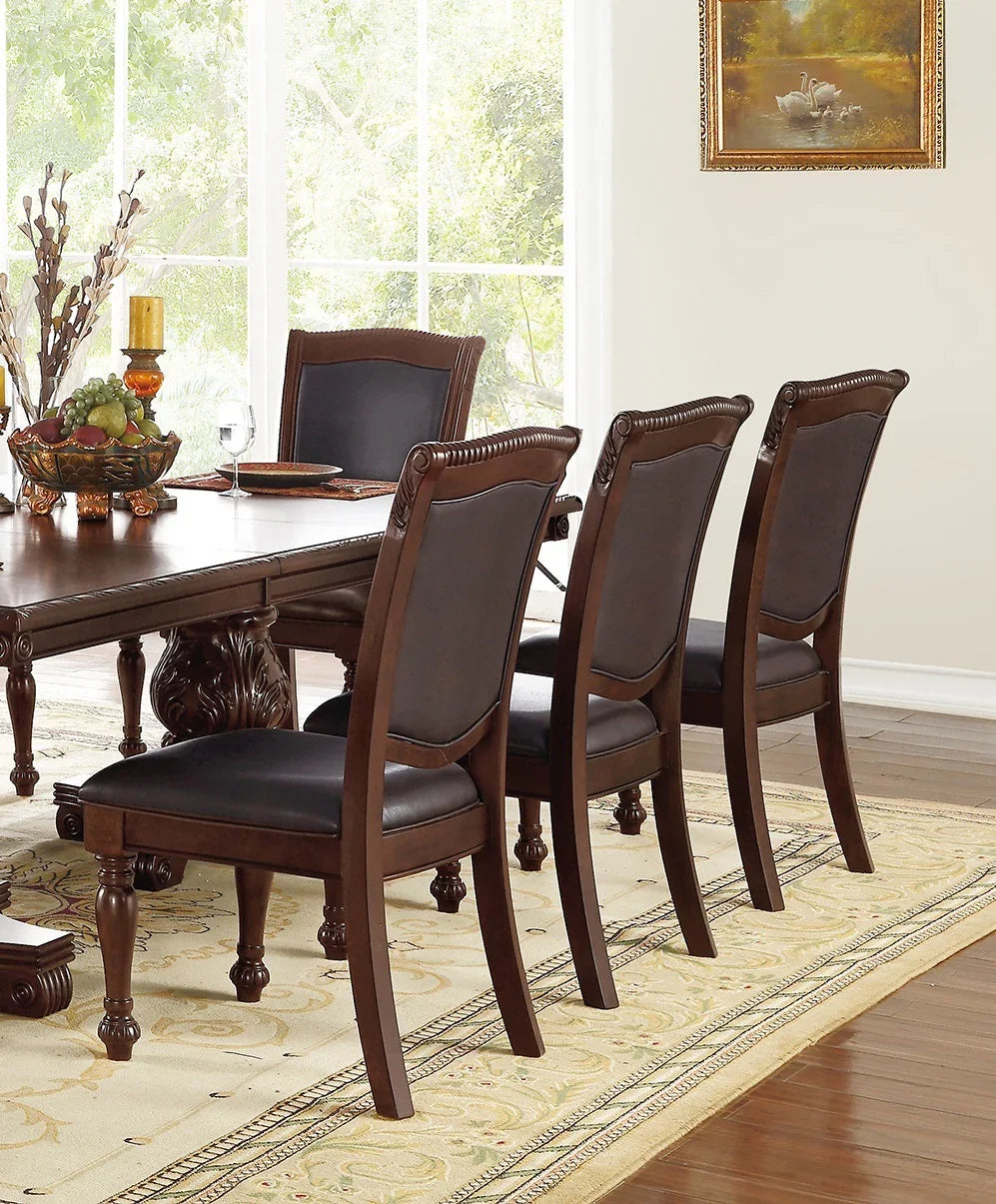 9 Pc Majestic Dining Room Set With Leaf, 2 Arm Chairs And 6 Side Chairs - Furniture Home Direct