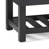 Cosmopolitan - Storage Ottoman Bench With Open Bottom - Furniture Home Direct