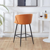 Counter Height Bar Stool Metal Legs (Set of 2) - Furniture Home Direct