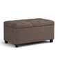 Sienna - Upholstered Storage Ottoman Bench - Furniture Home Direct