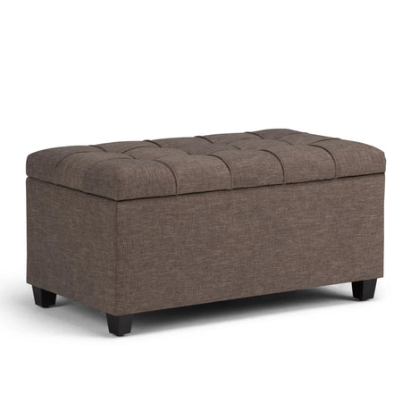 Sienna - Upholstered Storage Ottoman Bench - Furniture Home Direct
