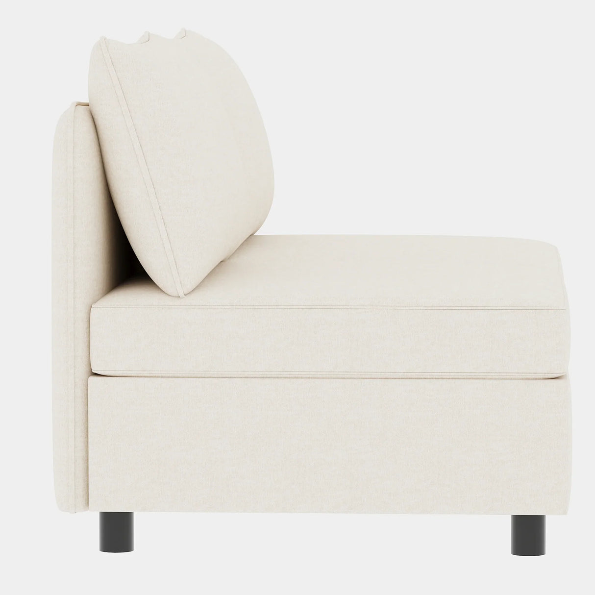 3 Piece Modular Living Room Set with Different Configurations, Off White - Furniture Home Direct