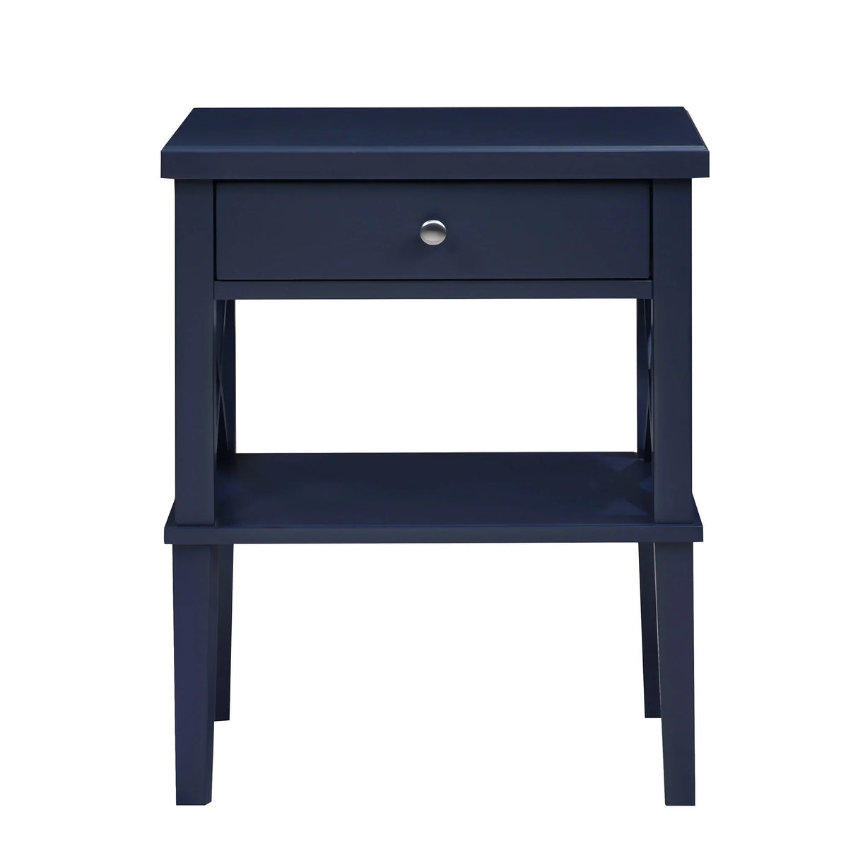 Madison - Nightstand With Open Shelf And Drawer And Decorative Side Panels - Furniture Home Direct