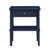 Madison - Nightstand With Open Shelf And Drawer And Decorative Side Panels - Furniture Home Direct