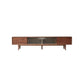 TV Cabinet With Chinese Changhong Glass Doors, Two Drawer Storage Space TV Standing - Furniture Home Direct