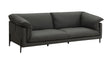 Tadi - Top Grain Leather Loveseat - Black - Furniture Home Direct