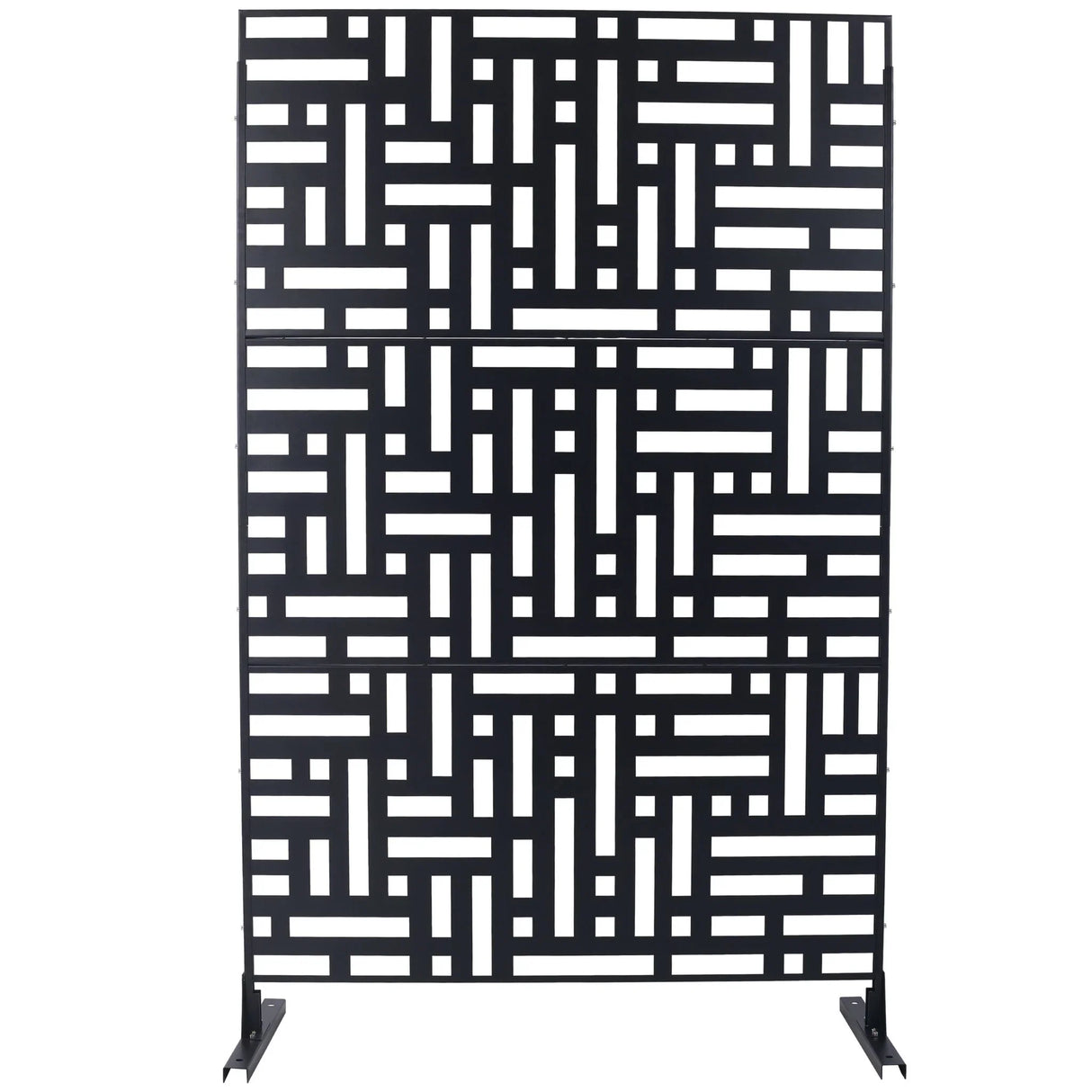 Decorative Freestanding Metal Privacy Screen For Indoor & Outdoor Use - Furniture Home Direct