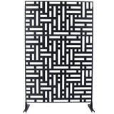 Decorative Freestanding Metal Privacy Screen For Indoor & Outdoor Use - Furniture Home Direct