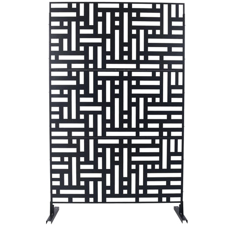 Decorative Freestanding Metal Privacy Screen For Indoor & Outdoor Use - Furniture Home Direct