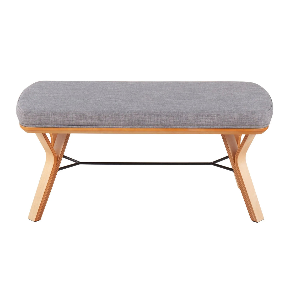 Folia - Mid Century / Modern Bench - Furniture Home Direct