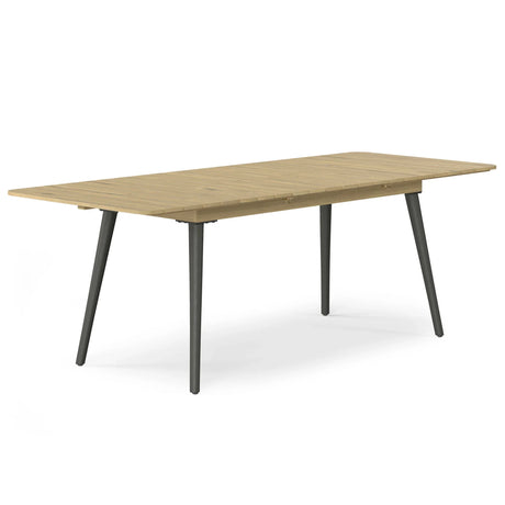 Beachside - Outdoor Extendable Dining Table - Light Teak - Furniture Home Direct