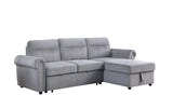 Ashton - Reversible Sleeper Sectional Sofa Chaise - Furniture Home Direct