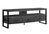 TV Stand, Console, Media Entertainment Center, Storage Solution Drawers - Black - Furniture Home Direct