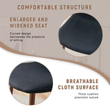 Dining Set Round Table With 4 Chairs Wood Top Black - Furniture Home Direct