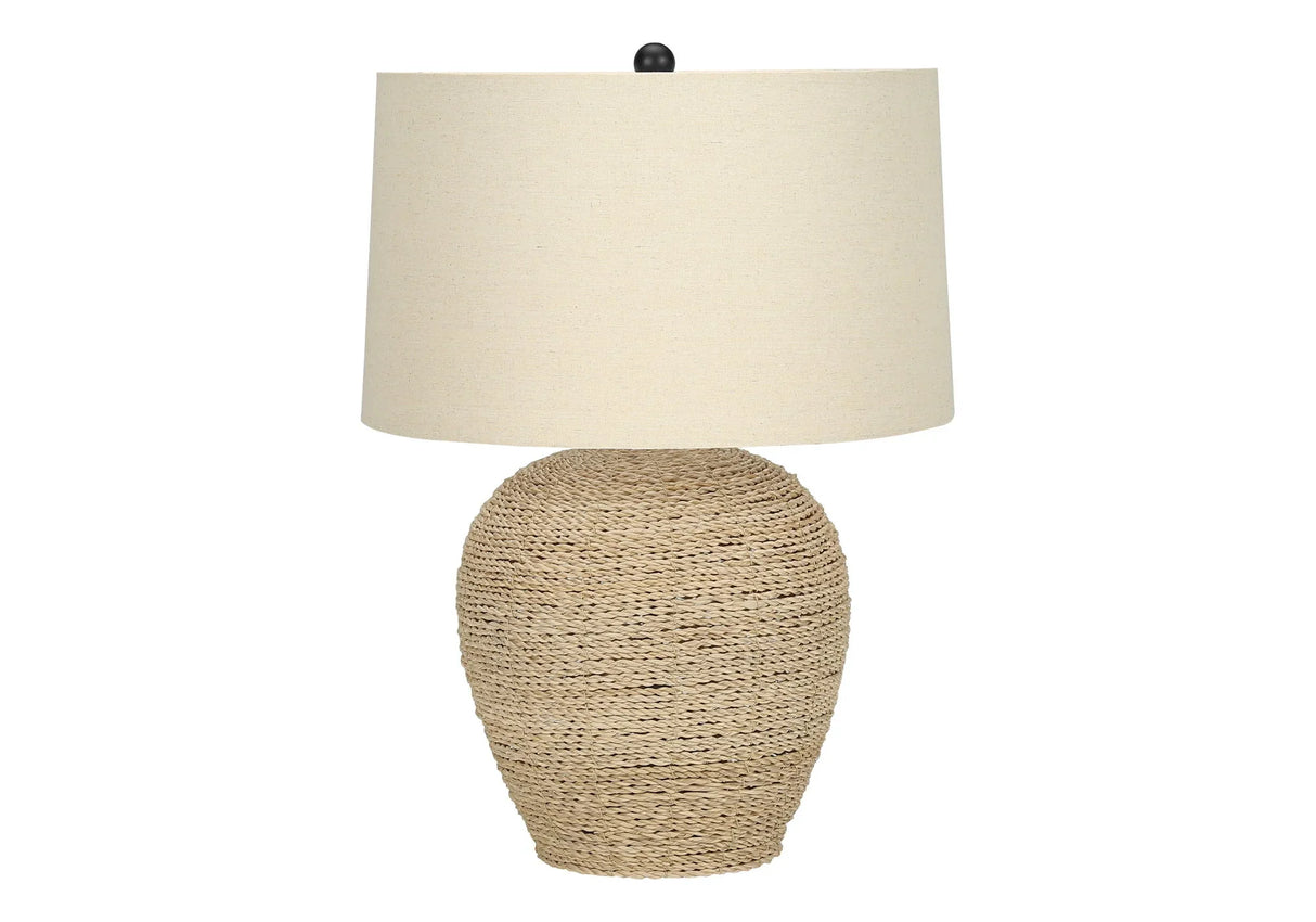 Lighting, Table Lamp, Rattan, Resin, Transitional - Beige - Furniture Home Direct