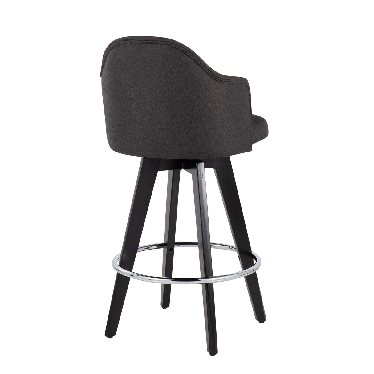 Ahoy - Contemporary Fixed Height Counter Stool With Round Footrest (Set of 2) - Furniture Home Direct