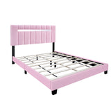 Queen Size Adjustable Upholstered Bed Frame Dark Velvet Collection Comfort And Simplicity - Furniture Home Direct