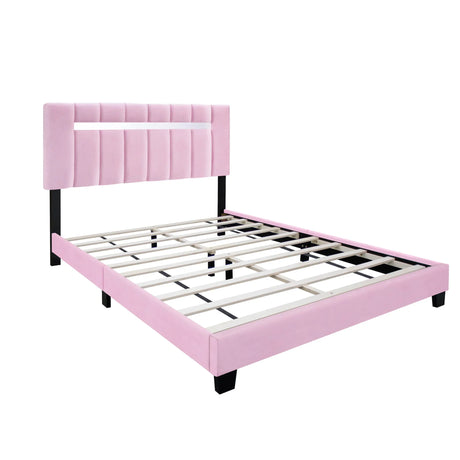 Queen Size Adjustable Upholstered Bed Frame Dark Velvet Collection Comfort And Simplicity - Furniture Home Direct