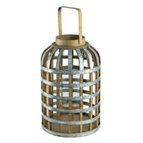 Decorative Lantern With Handle, Wooden Lantern For Indoor Outdoor, Home Garden Wedding - Furniture Home Direct