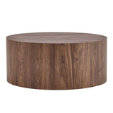Cylindrical Coffee Table With Material For Living Room - Furniture Home Direct