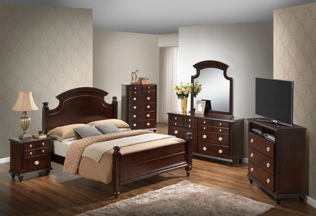 Bed Hand Carved Traditional - Furniture Home Direct