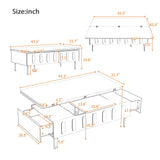 Lift Top Coffee Table With 2 Drawers With Hidden Storage Compartment For Living Room - Furniture Home Direct