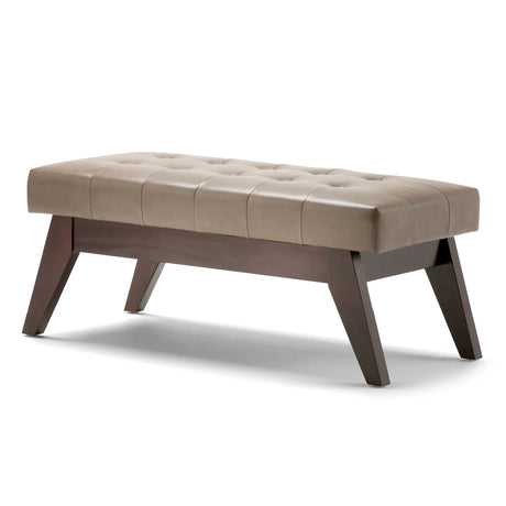 Draper - Upholstered Mid Century Tufted Ottoman Bench - Furniture Home Direct