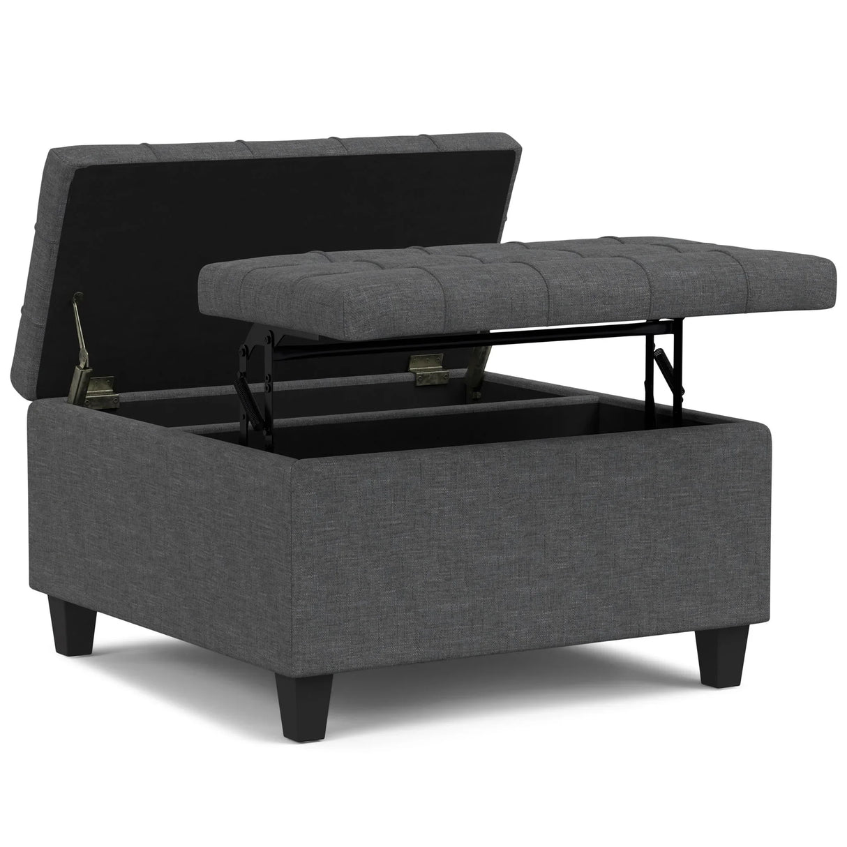 Harrison - Upholstered Coffee Table Storage Ottoman - Furniture Home Direct