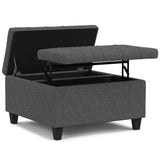 Harrison - Upholstered Coffee Table Storage Ottoman - Furniture Home Direct