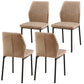 Dining Chairs Living Room Chair Modern Kitchen Armless Side Chair With Metal Legs - Furniture Home Direct
