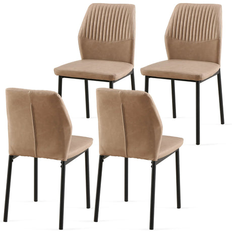 Dining Chairs Living Room Chair Modern Kitchen Armless Side Chair With Metal Legs - Furniture Home Direct