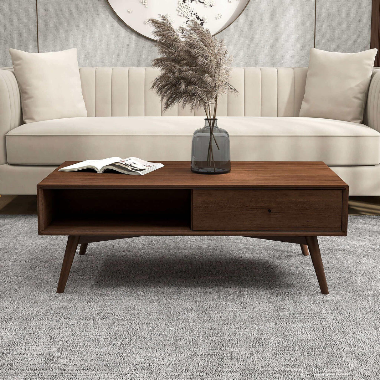Caroline - Coffee Table - Walnut Brown - Furniture Home Direct