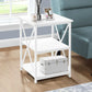 3 Tier Accent Table, Side Marble Look Contemporary & Modern - Furniture Home Direct