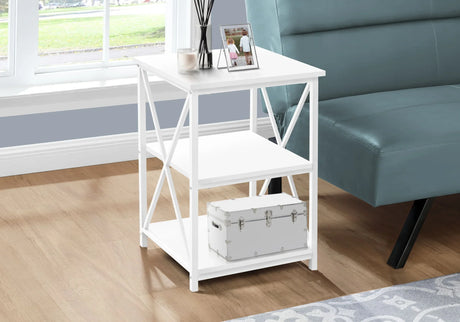 3 Tier Accent Table, Side Marble Look Contemporary & Modern - Furniture Home Direct