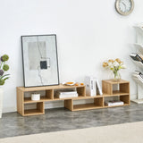 Cube TV Stand With Open Storage And 2 Shelves - Furniture Home Direct