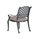 Square 4 Person 43.19" Long Aluminum Dining Set With Cushions - Furniture Home Direct