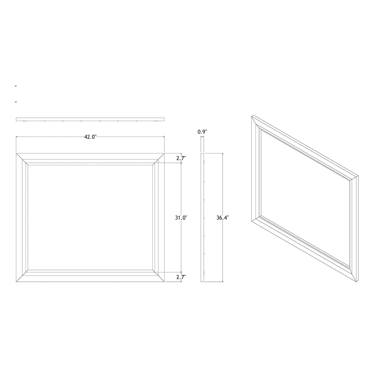 Chloe - Mirror - Gemstone Silver - Furniture Home Direct