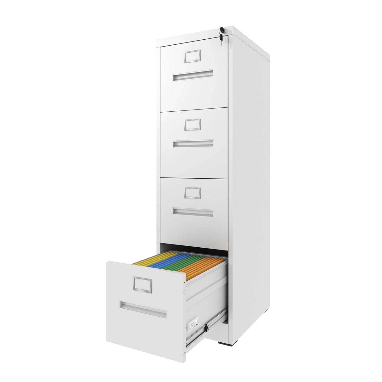 Premium Drawer File Cabinet With Lock, Metal Vertical Design, A4 Legal / Letter Size - Furniture Home Direct