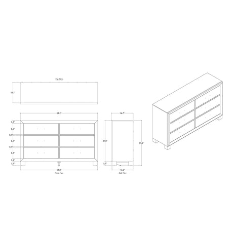 Rover - Dresser - Gray - Furniture Home Direct