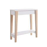 Modern Two Toned Console With Two Shelves - Furniture Home Direct