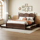 Platform Bed With With 2 Big Drawers And Trundle - Furniture Home Direct