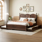Platform Bed With With 2 Big Drawers And Trundle - Furniture Home Direct
