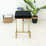 Joel - Mid Century Modern Luxury Upholstered Stool - Furniture Home Direct