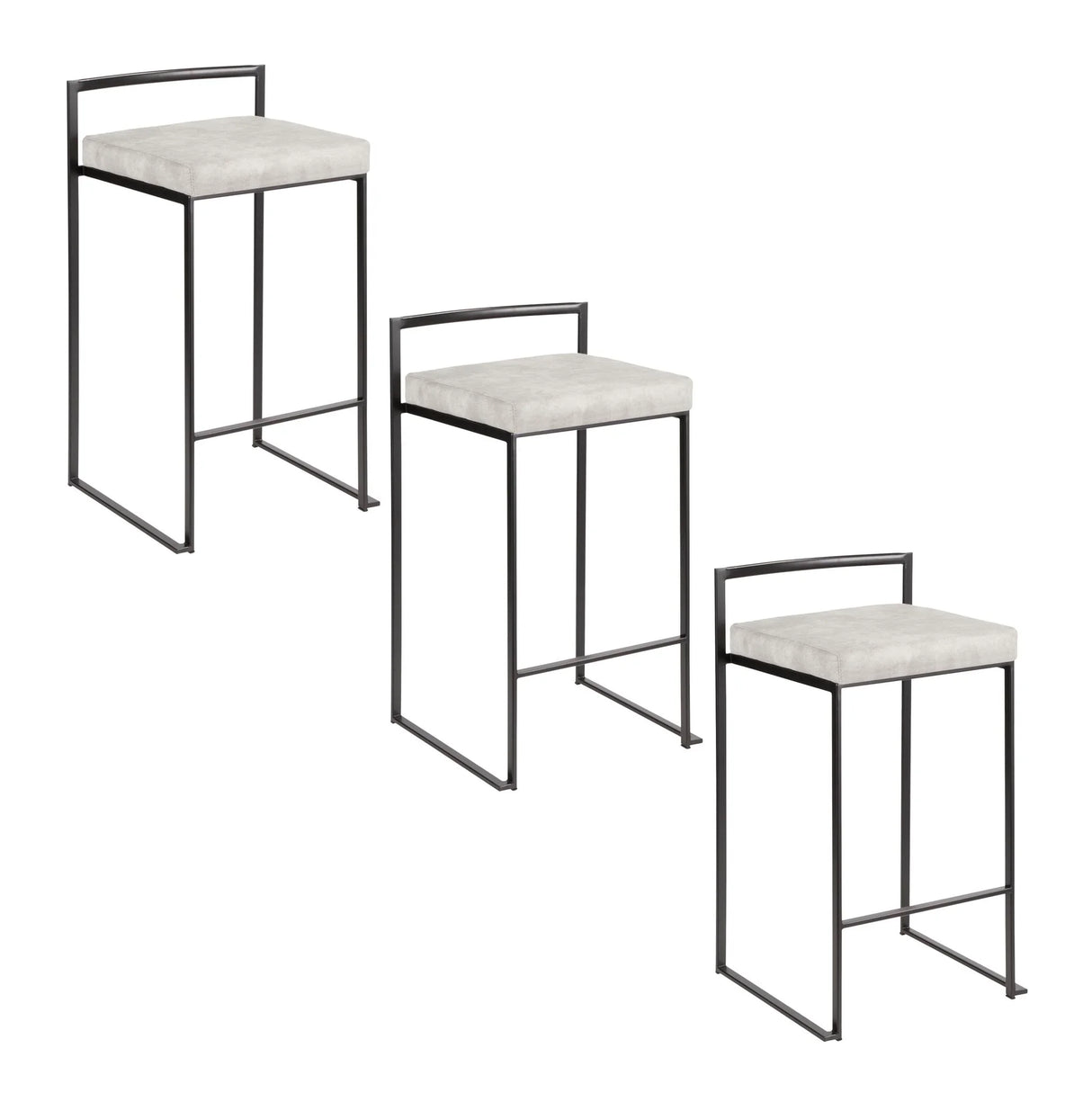 Fuji - Contemporary Style Stackable Counter Stool - Furniture Home Direct