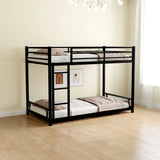 Bunk Bed With Noise Reduction And Safety Guardrail - Furniture Home Direct