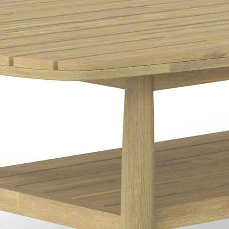 Bayshore - Outdoor Coffee Table - Light Teak - Furniture Home Direct