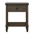 Victoria - Bedside Table With Drawer And Shelf - Furniture Home Direct