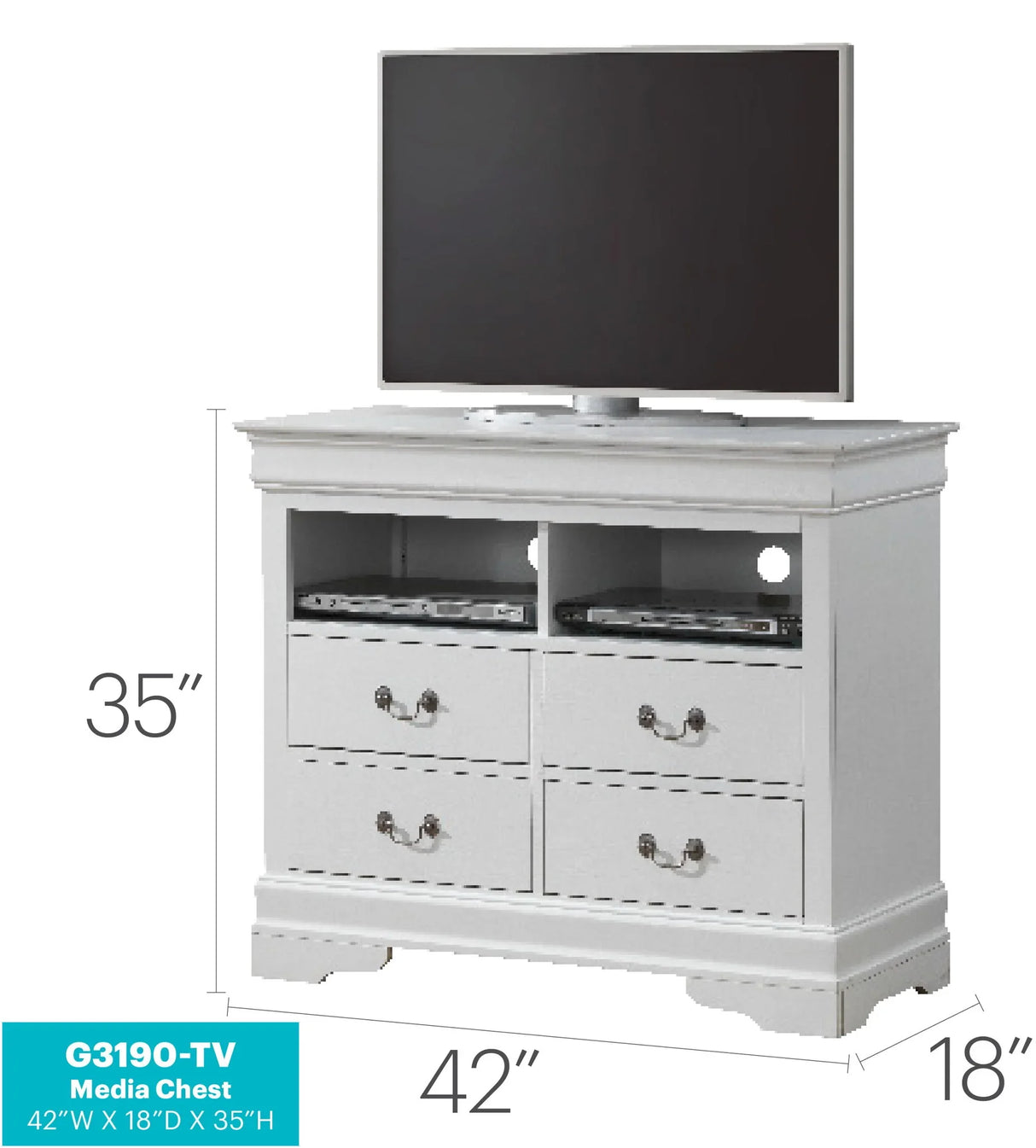Media Storage Unit Timeless - Furniture Home Direct