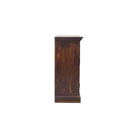 Glazed Sideboard - Walnut - Furniture Home Direct